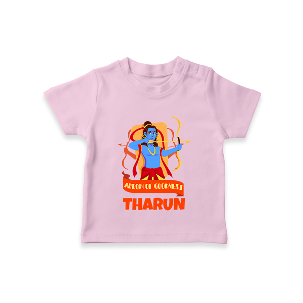 Arrow of Goodness Tshirt | Personalized Baby Tshirt for Festival Fun - BABY PINK - 0-5 Months Old (Chest 17")