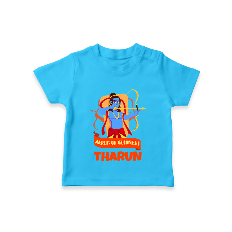 Arrow of Goodness Tshirt | Personalized Baby Tshirt for Festival Fun - SKY BLUE - 0-5 Months Old (Chest 17")