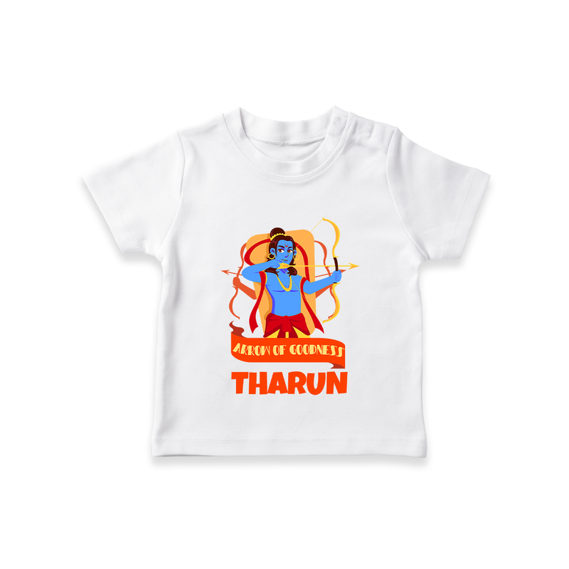 Arrow of Goodness Tshirt | Personalized Baby Tshirt for Festival Fun - WHITE - 0-5 Months Old (Chest 17")