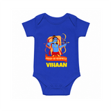 Arrow Of Goodness Romper - COBALT BLUE - New Born (Chest 14")