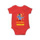 Arrow Of Goodness Romper - RED - New Born (Chest 14")