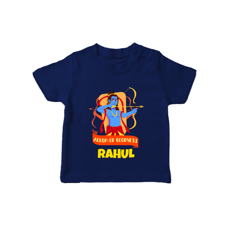 Arrow of Goodness Tshirt | Personalized Baby Tshirt for Festival Fun - NAVY BLUE - 0-5 Months Old (Chest 17")
