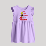 Bye Bye Ravan Baby frock | Custom Baby frock for Dussehra Celebration - LILAC - 0 - 3 Months Old (Chest 17")