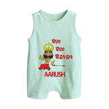Bye Bye Ravan Button Romper - MINT GREEN - New Born (Chest 18")