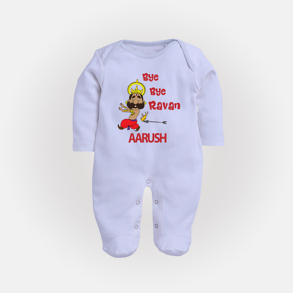 Bye Bye Ravan Full Body Suit - BABY BLUE - New Born (Chest 7.5")
