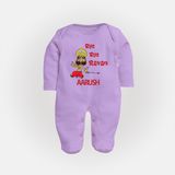 Bye Bye Ravan Full Body Suit - LILAC - New Born (Chest 7.5")