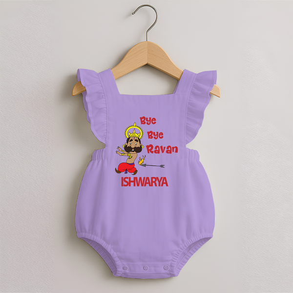 Bye Bye Ravan Romper frock - LILAC - 0 - 3 Months Old (Chest 19")