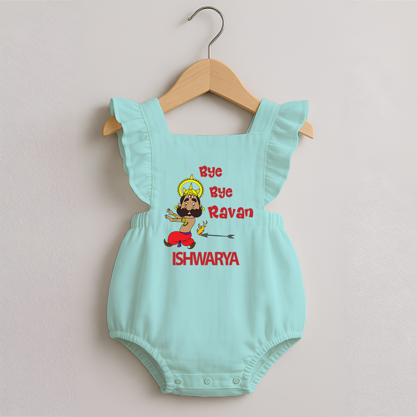 Bye Bye Ravan Romper frock - MINT GREEN - 0 - 3 Months Old (Chest 19")