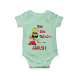 Bye Bye Ravan Romper - MINT GREEN - New Born (Chest 14")