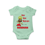 Bye Bye Ravan Romper | Custom Baby Romper for Dussehra Celebration - MINT GREEN - New Born (Chest 14")