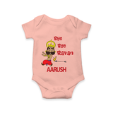 Bye Bye Ravan Romper - PEACH - New Born (Chest 14")