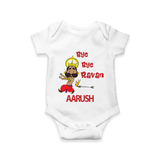 Bye Bye Ravan Romper - WHITE - New Born (Chest 14")