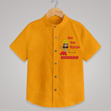 Bye Bye Ravan Shirt | Custom Baby Shirt for Dussehra Celebration - CHROME YELLOW - 0 - 6 Months Old (Chest 23")