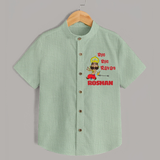 Bye Bye Ravan Shirt | Custom Baby Shirt for Dussehra Celebration - MINT GREEN - 0 - 6 Months Old (Chest 23")
