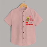 Bye Bye Ravan Shirt | Custom Baby Shirt for Dussehra Celebration - PEACH - 0 - 6 Months Old (Chest 23")