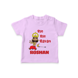 Bye Bye Ravan Tshirt | Custom Baby Tshirt for Dussehra Celebration - LILAC - 0-5 Months Old (Chest 17")