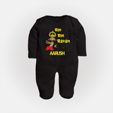 Bye Bye Ravan Full Body Suit - BLACK - New Born (Chest 7.5")