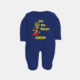Bye Bye Ravan Full Body Suit - NAVY BLUE - New Born (Chest 7.5")