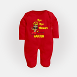 Bye Bye Ravan Full Body Suit - RED - New Born (Chest 7.5")