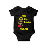 Bye Bye Ravan Romper - BLACK - New Born (Chest 14")