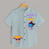 Jai Shree Ram Shirt | Custom Kids Shirt for Festival Celebration - ARCTIC BLUE - 0 - 6 Months Old (Chest 23")