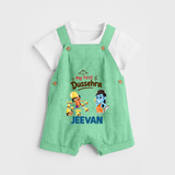 My First Dussehra Jeevan Ram & Ravan Dungaree - GREEN - 0 - 5 Months Old (Chest 18")