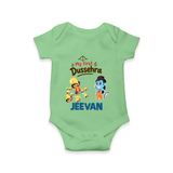 My First Dussehra Jeevan Ram & Ravan Romper - GREEN - New Born (Chest 14")