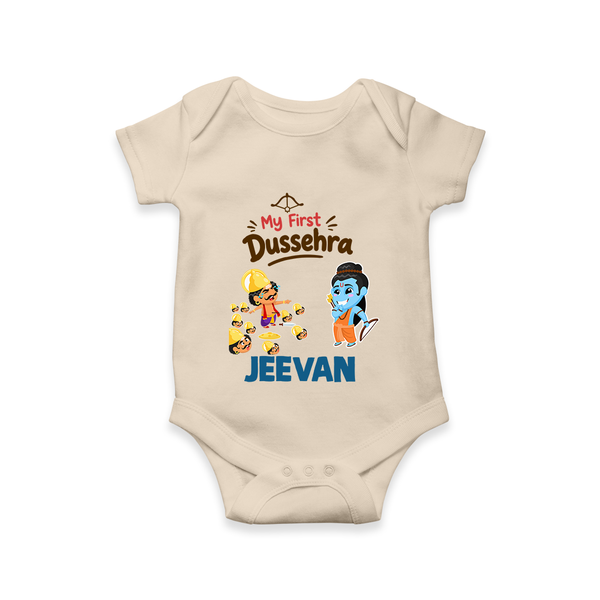 My First Dussehra Jeevan Ram & Ravan Romper - IVORY - New Born (Chest 14")