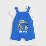 My First Dussehra Jeevan Ram & Ravan Dungaree - COBALT BLUE - 0 - 5 Months Old (Chest 18")
