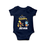 My First Dussehra Jeevan Ram & Ravan Romper - NAVY BLUE - New Born (Chest 14")