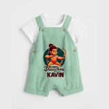 My First Dussehra Kavin Ram Archer Dungaree - MINT GREEN - 0 - 5 Months Old (Chest 18")