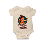 My First Dussehra Kavin Ram Archer Romper - IVORY - New Born (Chest 14")