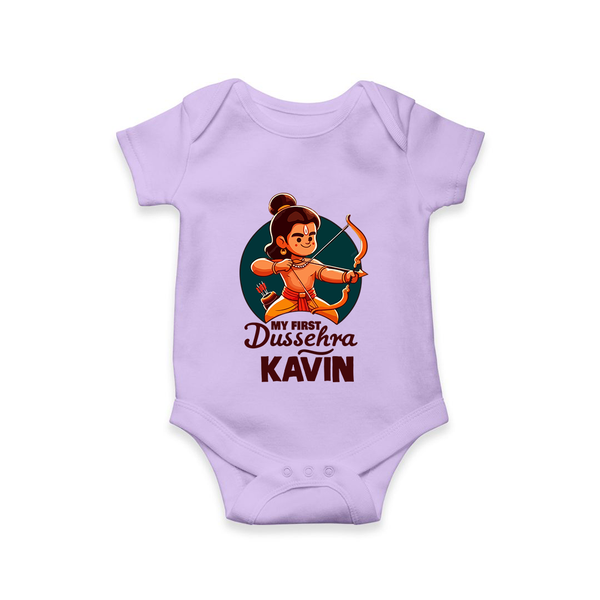 My First Dussehra Kavin Ram Archer Romper - LILAC - New Born (Chest 14")