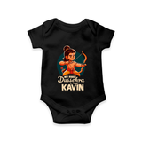 My First Dussehra Kavin Ram Archer Romper - BLACK - New Born (Chest 14")