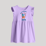 My First Dussehra Lokesh Victory Bow Baby Frock - LILAC - 0 - 3 Months Old (Chest 17")