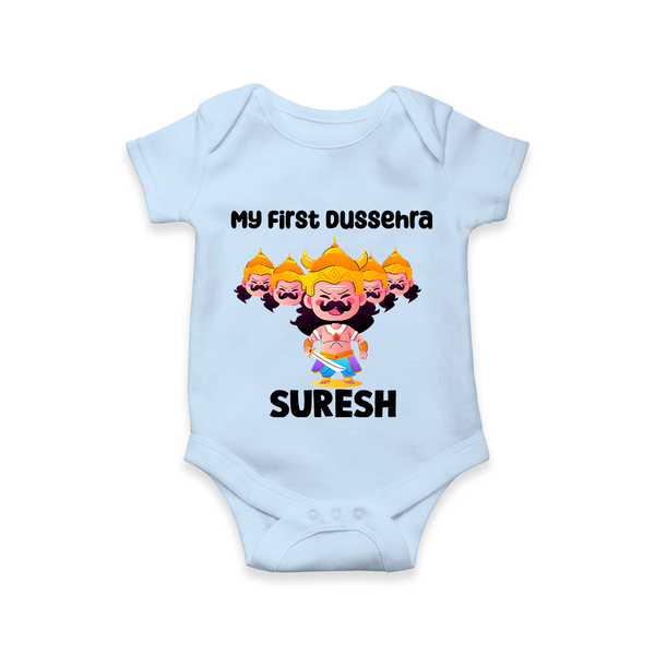 My First Dussehra Suresh Ravan King Romper - BABY BLUE - New Born (Chest 14")