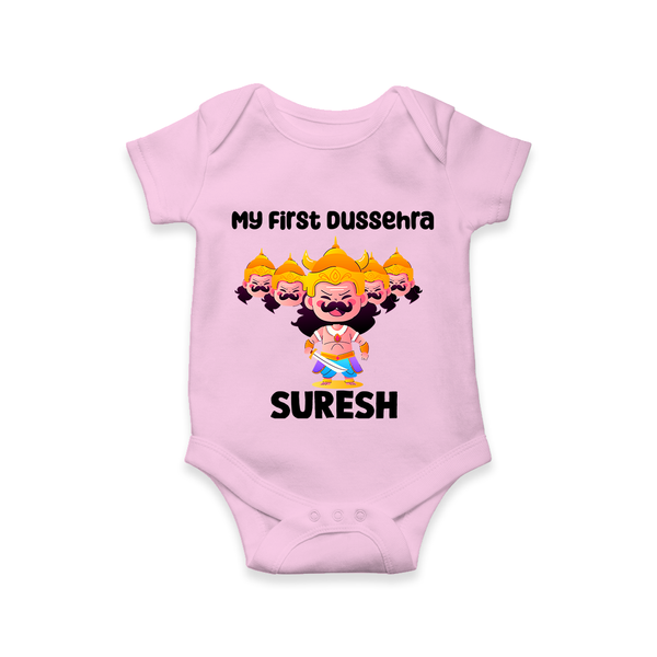 My First Dussehra Suresh Ravan King Romper - BABY PINK - New Born (Chest 14")
