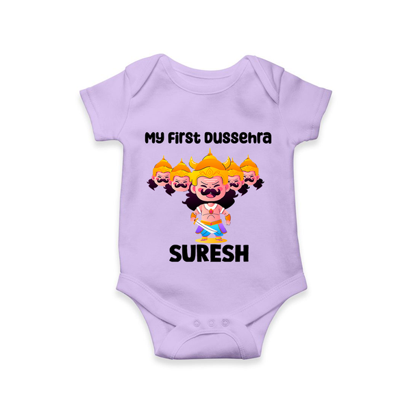 My First Dussehra Suresh Ravan King Romper - LILAC - New Born (Chest 14")