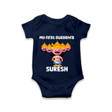 My First Dussehra Suresh Ravan King Romper - NAVY BLUE - New Born (Chest 14")