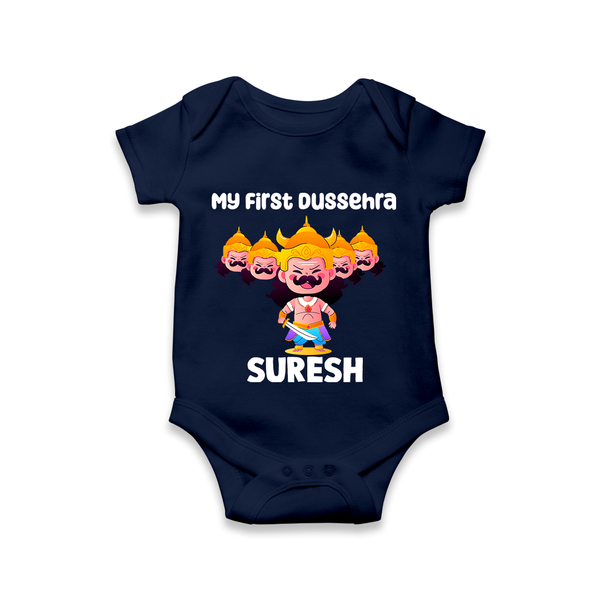 My First Dussehra Suresh Ravan King Romper - NAVY BLUE - New Born (Chest 14")