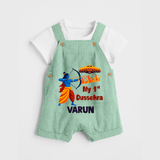 My First Dussehra Varun Ram Victory Dungaree - MINT GREEN - 0 - 5 Months Old (Chest 18")