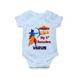 My First Dussehra Varun Ram Victory Romper - BABY BLUE - New Born (Chest 14")
