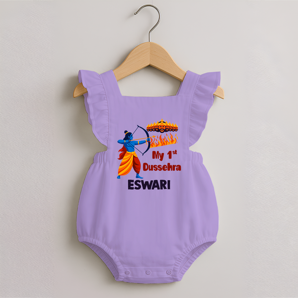 My First Dussehra Varun Ram Victory Romper Frock - LILAC - 0 - 3 Months Old (Chest 19")