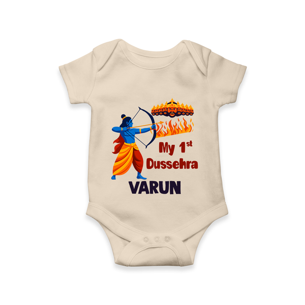 My First Dussehra Varun Ram Victory Romper - IVORY - New Born (Chest 14")