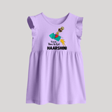 Ravan Time To Go Dussehra Baby Frock - LILAC - 0 - 3 Months Old (Chest 17")
