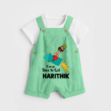Ravan Time To Go Dussehra Dungaree - GREEN - 0 - 5 Months Old (Chest 18")