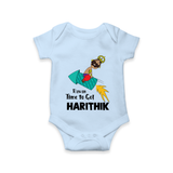 Ravan Time To Go Dussehra Romper - BABY BLUE - New Born (Chest 14")