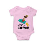 Ravan Time To Go Dussehra Romper - BABY PINK - New Born (Chest 14")