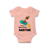 Ravan Time To Go Dussehra Romper - PEACH - New Born (Chest 14")