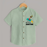 Ravan Time To Go Dussehra Shirt - MINT GREEN - 0 - 6 Months Old (Chest 23")